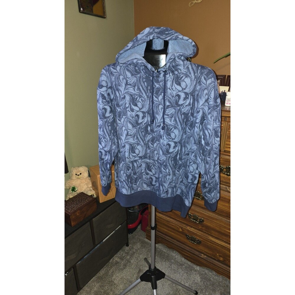 Woman's Size:M Victoria Secret-On Point Blue Swirl Hoodie Sweatshirt Pullover